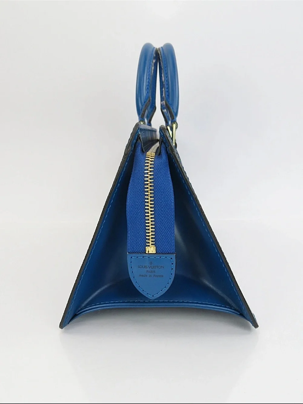Louis Vuitton Blue Textured Epi Leather Top-Handle Tote